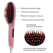 Load image into Gallery viewer, Hair Brush Straightener – 3 in 1 Ceramic Hair Brush