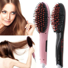 Load image into Gallery viewer, Hair Brush Straightener – 3 in 1 Ceramic Hair Brush